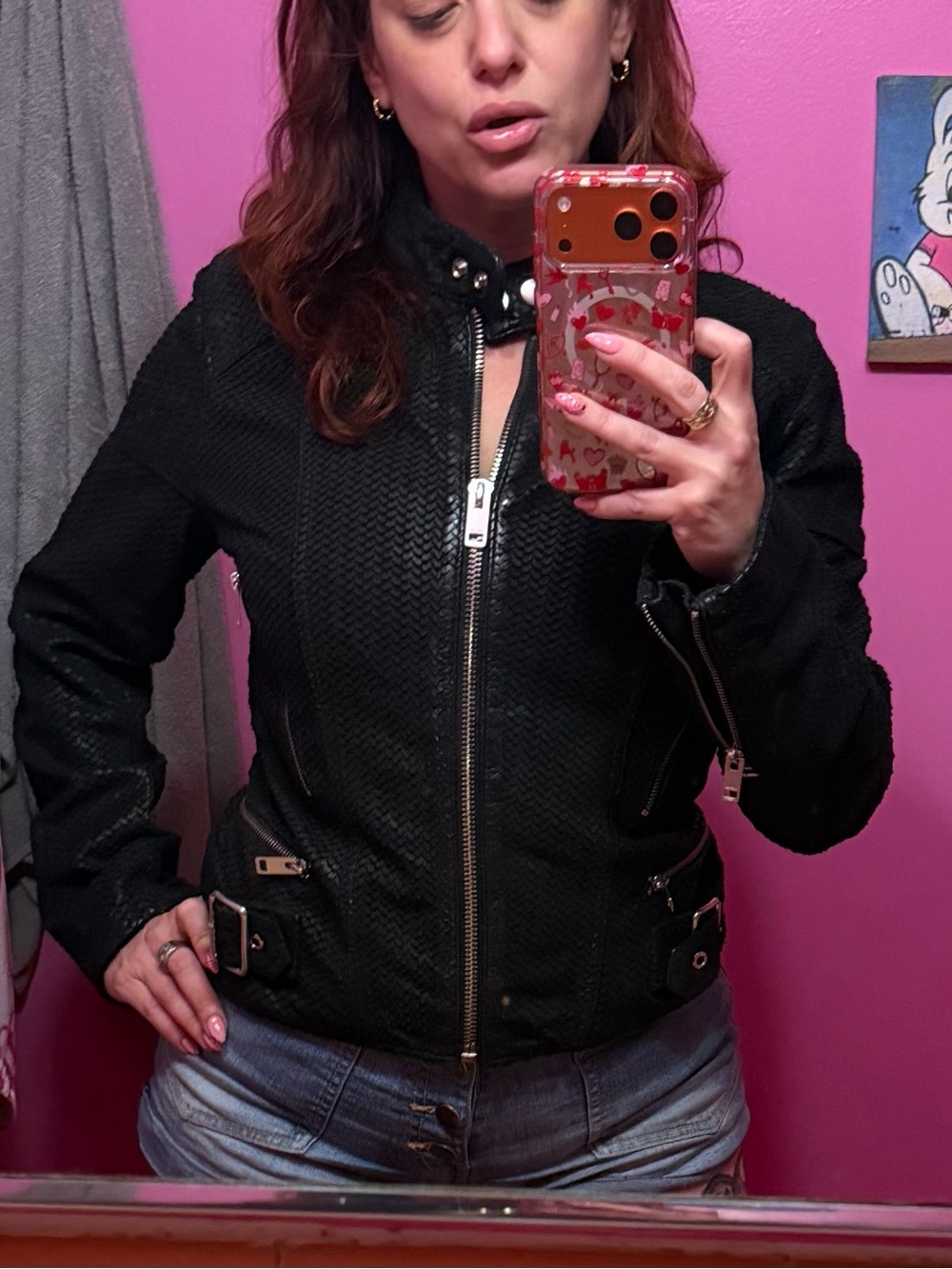 Diesel Black Leather Jacket - Picture 13 of 13